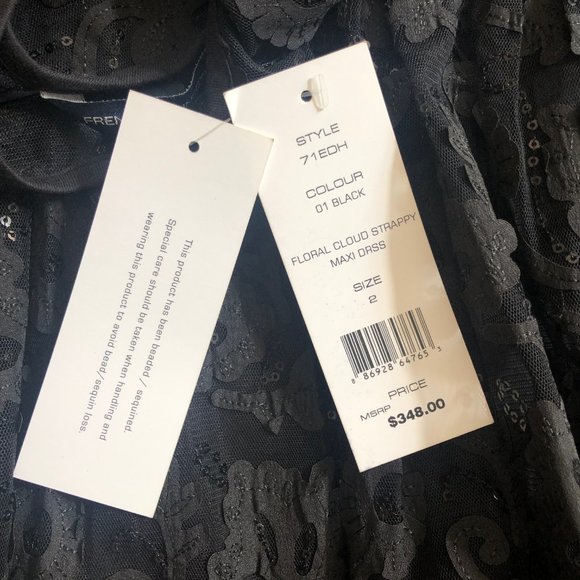 NWT French Connection Floral Cloud Maxi Dress - Picture 6 of 8